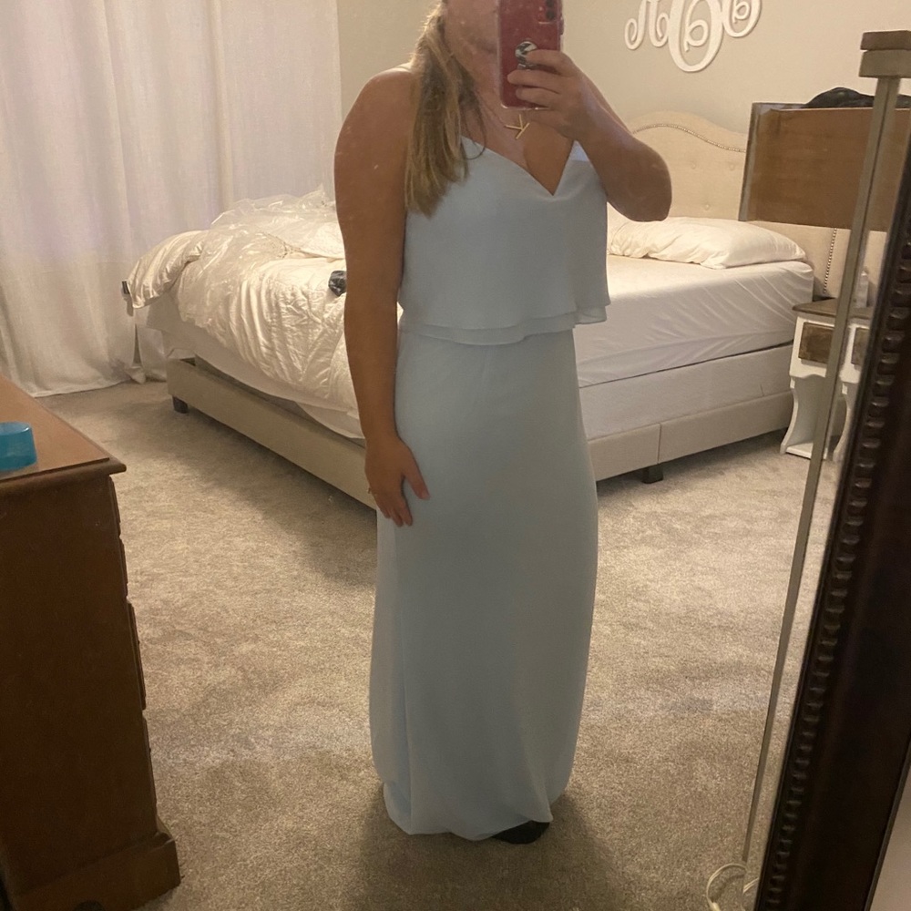 Light blue bridesmaid dress
